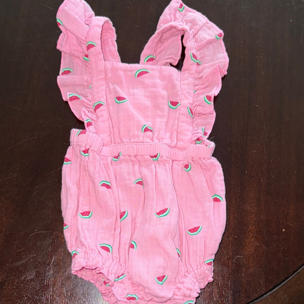 Old Navy Pink Watermelon Baby Outfit